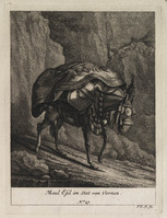 KG 01079
          <br/>
          Entwurf einiger Maulthiere und Esel. Siebender Theil. (18 bladen)
          <br/>
          <em>Ridinger, Johann Elias (1698-1767)</em>